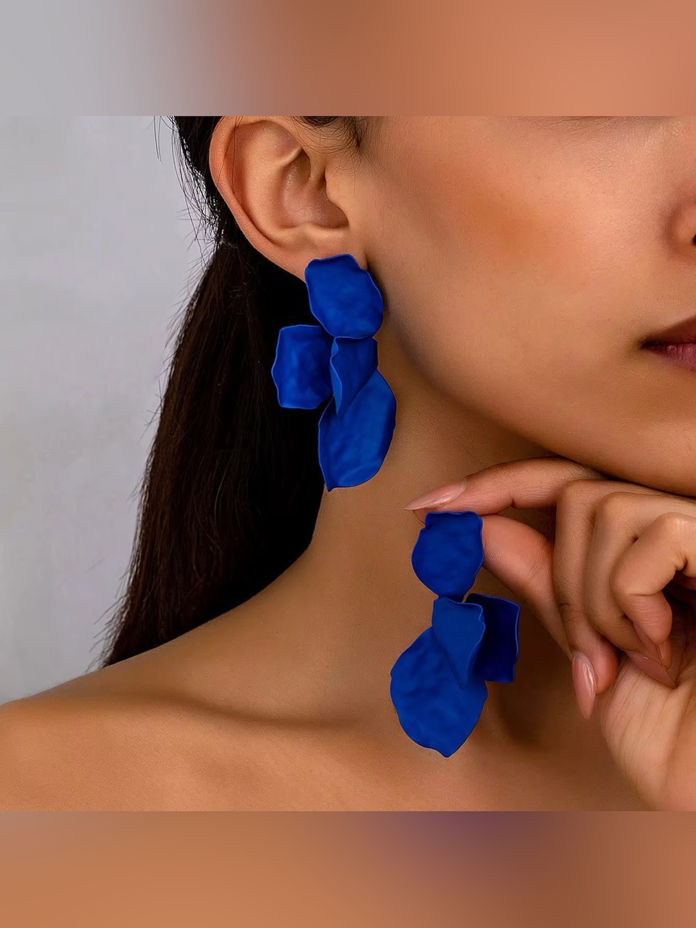 Bold Floral Drop Earrings - Women Jewelry